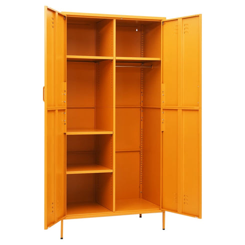 Lady Jillian -  Wardrobe Mustard Yellow 90x50x180 cm Steel